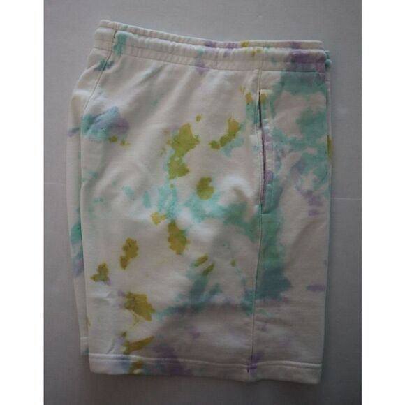 Nike DM1871-530 Men's Sz M Green/Pink Tie Dye Jordan Sport DNA Fleece Shorts - Picture 7 of 11